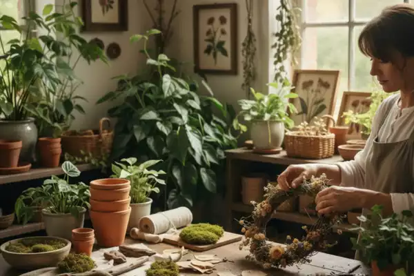 Texturas Naturais no Artesanato Botânico: Estilo e Harmonia