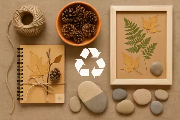 Reaproveitamento de Materiais Naturais em Projetos Criativos
